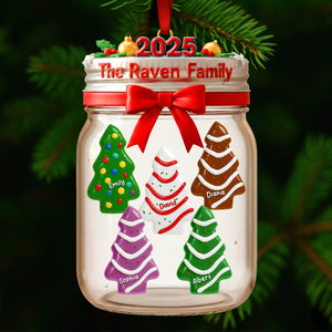 Christmas Tree Cake Acrylic Ornament - Personalized Gifts For Family 04naqn141125