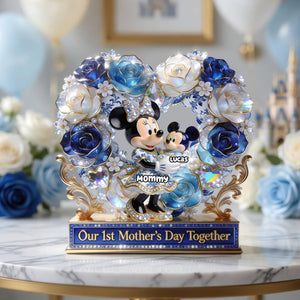 No.1 Mom – Toile De Jouy Acrylic Plaque - Personalized Gifts For Mother's Day 03PGDH230426