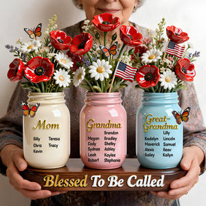 Blessed Mom Mason Jar Acrylic Plaque - Personalized Gifts For Mother's Day 04HUDT130226