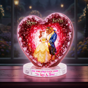 Romantic Couple Acrylic Light Box - Personalized Gifts For Couples 03hyta101225