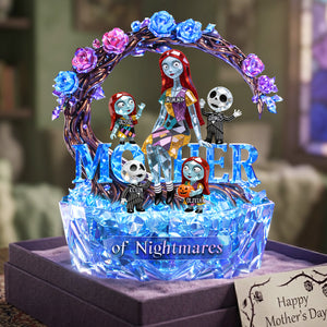 Spooky Mom And Kids Acrylic Plaque - Personalized Gifts For Mother's Day Plaque 03TOTA010426