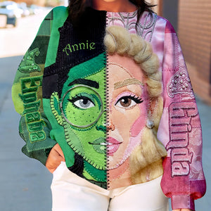 Two Sides Of Magic Patchwork Shirt - Personalized Gift For Witch Lovers 01HULU231225