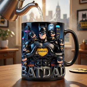 Strong Dad and Kids Magic Coffee Mug - Personalized Gifts For Dad 02ohdt160426