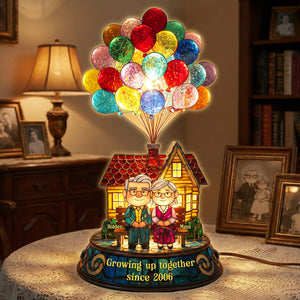 Growing Old Together Couple Light Box - Personalized Gift For Couples 05HYMG281125