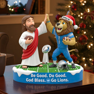Faith & Football Personalized Acrylic Plaque Christmas Gifts For Football Lovers 02HUDT190925