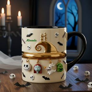 Hanging Skull Accent Mug - Personalized Gifts 01ohmg181225
