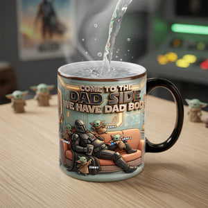 Resting Cosmic Hero Dad Magic Mug, Personalized Gifts For Dad 01qhdh180426