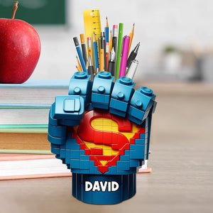 Super Fist Bump Wooden Pen Holder - Personalized Gifts For Kids 03ohtn240725