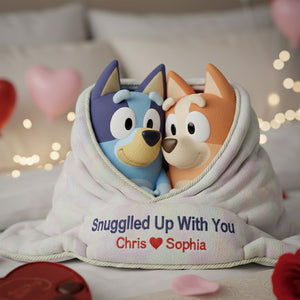 Snuggled Up Together Shaped Pillow - Personalized Gifts For Couples 03OHTN061225
