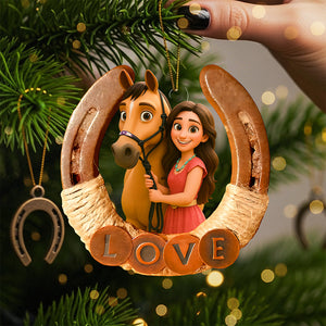 Horse Lover Ornament - Custom Photo Gifts For Horse Lovers 01pgta290825