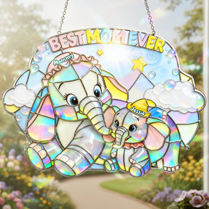 Best Mom Ever Suncatcher Ornament - Personalized Gifts For Mom 01huta240226