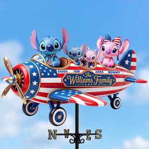 Proud American - Celebrated America 250th Anniversary Metal Weather Vane - Personalized Gifts For Family 03padt180526
