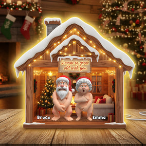 Naughty Old Couple Light Box- Personalized Gift For Couples 04OHLU311025