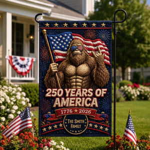 Cool Bigfoot - Celebrated America 250th Anniversary Garden Flag - Personalized Gifts For Patriots 03totn280526