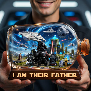 Fearless Cosmic Dad Acrylic Plaque - Personalized Gifts For Dads 03TOQN140526