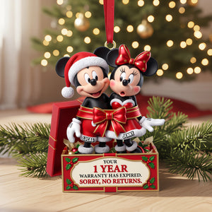 No Returns Christmas Ornament - Personalized Funny Gifts For Couple 05natn170926