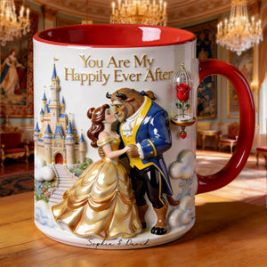 Kissing Fairytale Couple Coffee Mug - Personalized Gift For Couples 01OHLU080126