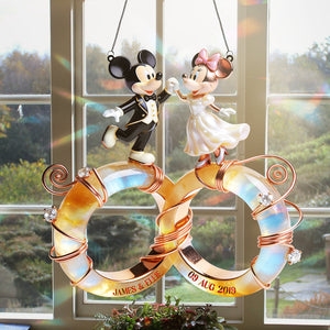 Wedding Couple Suncatcher Ornament - Personalized Gifts For Couple 03nata231225