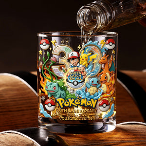 30 Years Monster Adventure Round Glass- Personalized Anniversary Gift 01TOQN070326