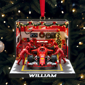 Fast Track Car Acrylic Ornament - Personalized Gift For Racing Lovers 03NALU041025