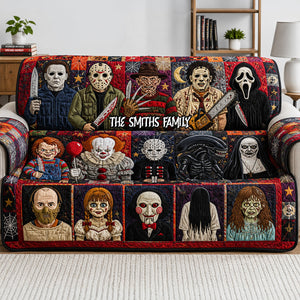 Nightmare Collection Quilted Sofa Cover - Personalized Gifts For Families 01hudt070726