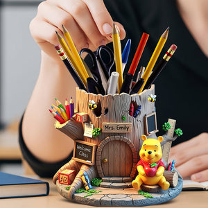 Back To School Wooden Pen Holder – Personalized Gifts For Teacher 05toqn280725