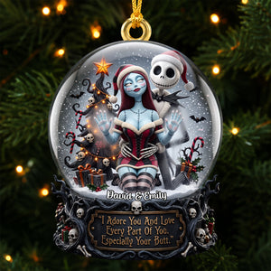 Mischievous Couple Acrylic Ornament - Personalized Christmas Gifts For Couples 02padh030826