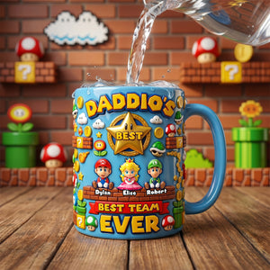 Retro Gamer Dad Coffee Accent Mug - Personalized Gift For Dads 04PADH150526