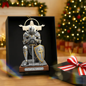Faithful Knight Christmas Ornament– Personalized Gifts for Christian 04huqn120925