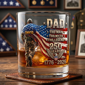 The Patriot Legend Glass Mug - Personalized Gifts For Dad 05HUTN190526-Homacus