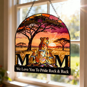 Mom & Cubs Suncatcher Ornament - Personalized Mother's Day Gifts 04NATN250226