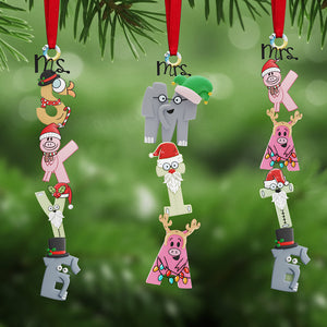 Book Teacher Alphabet Name Acrylic Ornament, Personalized Gifts For Christmas 03nata061125-Homacus