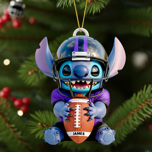 Football Tropical Alien Ornament - Personalized Gifts For Football Lovers 04HUDT090925