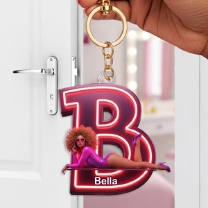 Personalized Alphabet Letters Gifts - 02nalu160625 Queen Keychain