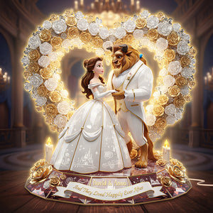 Romantic Wedding Fairy Tales Light Box Personalized Gifts For Couple 02PADT281125