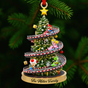Racing Family Christmas Tree Ornament Personalized Gifts For Family 01NADT290925