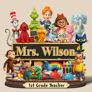 Children's Book Acrylic Plaque - Personalized Gifts For Teacher 04naqn200625