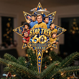 Starship 60th Anniversary Personalized Christmas Tree Topper 02ohta121026