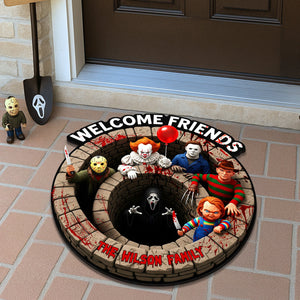 Horror Halloween Villains Doormat - Personalized Gifts For Movie Fans 02NAMG130825