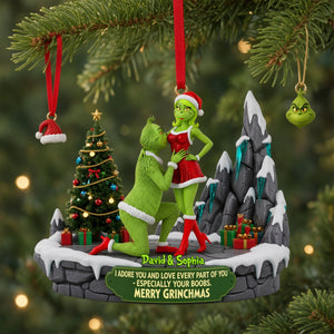 Nasty Green Couple Ornament - Personalized Christmas Gifts 05ohlu130826-Homacus