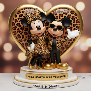Leopard Wild Hearts Light Box - Personalized Gift For Couples 05PGLU281125