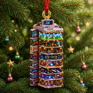 Retro Gaming Acrylic Ornament - Personalized Christmas Gifts 04nadh101026