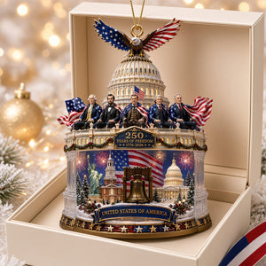 Free Dome Acrylic Ornament, Personalized Gifts For Patriots 05qhdt310826