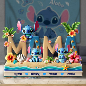 Personalized Gift For Mom Acrylic Plaque- Mama & Her Little Aliens 01TGLU040425-Homacus