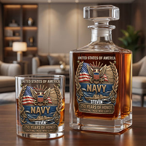 250 Years Of Honor Decanter Set - Personalized Gifts For Veterans 04tydh260626