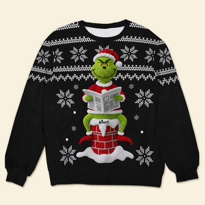 Funny Holiday Ugly Sweater – Personalized Christmas Gift for Movie Lovers 01naqn080925