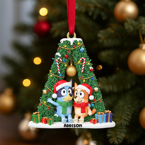 Custom Alphabet Letter Gifts For Cartoon Lovers Christmas Ornament 02natn021025
