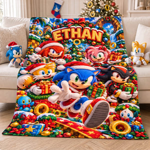 Festive Ring Adventure Blanket - Personalized Gifts For Game Lovers 04NATN201026-Homacus