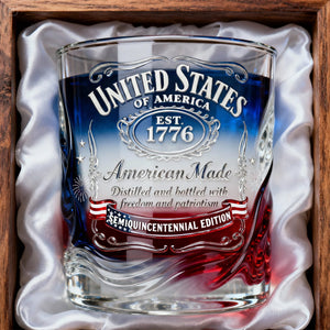 Proud Anniversary Round Glass - Gifts For Patriots 05QHLU300126