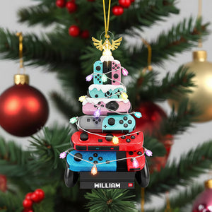 Gaming Tree Christmas Ornament - Personalized Gifts For Gamers 04naqn040925